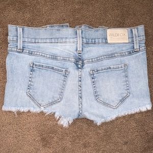 Wild fox blue jean shorts